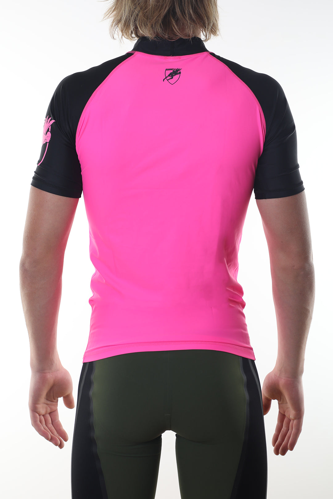 Pink Rashie Hi Vis Short Sleeve Rashie Raglan – Engine Swim Australia